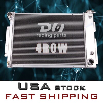 4 Row Aluminum Radiator For 1967-69 Chevy Camaro Pontiac Firebird Big Block 23''W