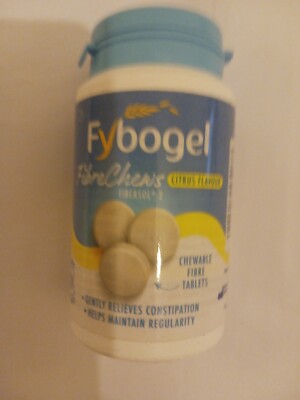 FYBOGEL -  FIBRE CHEWS - LEMON FLAVOUR - 30 TABLETS pack