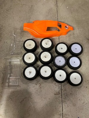 Team Associated b5 b5m Front Tires, Rims , Slick  JConcepts
