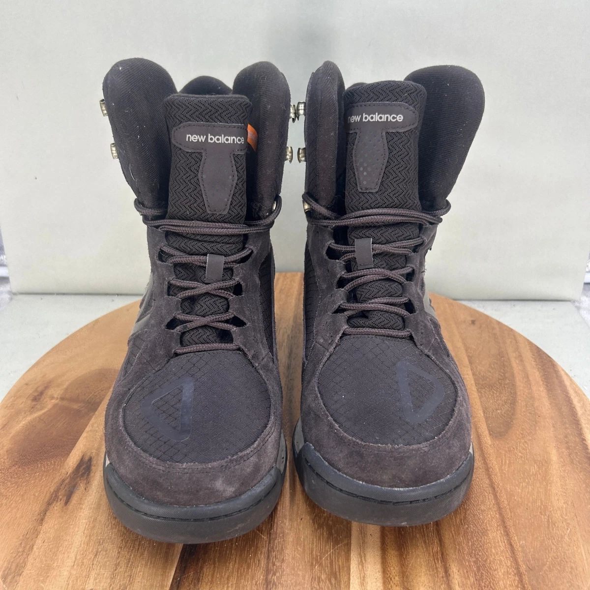New Balance Fresh Foam 1000 Waterproof Winter Boots Mens 10.5 Brown Black
