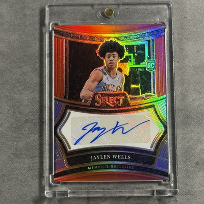 #ad Jaylen Wells Rookie Auto 2024 25 Panini Select #RS WEL Signatures Red Prizms 99 $29.94