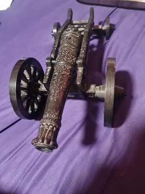 Ziertisch Kanone 8 Zoll Lauf 121/2 Zoll lang 6 Zoll Radachse