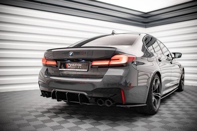 Heckansatz Diffusor passend für BMW M5 F90 FL roter Kern