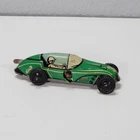 Marx Mechanical Speedway Racer Key Windup Tin Litho Green Car #3  Vintage 1960's