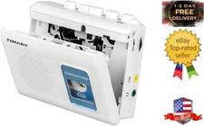 Portable Cassette Player Tape Recorder Walkman with Built-In Speaker,Microphone,