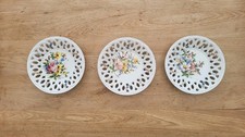 Dekoteller Italy Italien Porzellan Floral Blumen Korb Sammelobjekt SET