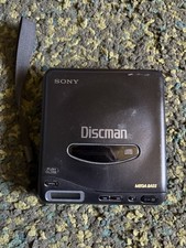 Sony Discman D-11 CD Player Mega Bass Black Retro 1990 Japan Tested Working