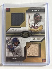 2025 Topps Tier One Ronald Acuna Jr. Luisangel Dual Player Jersey Bat RC #/199