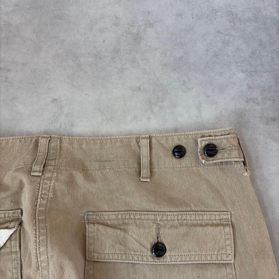 A Bathing Ape Cotton Baker Pants Beige Size 2 BA0226185 thumbnail 13