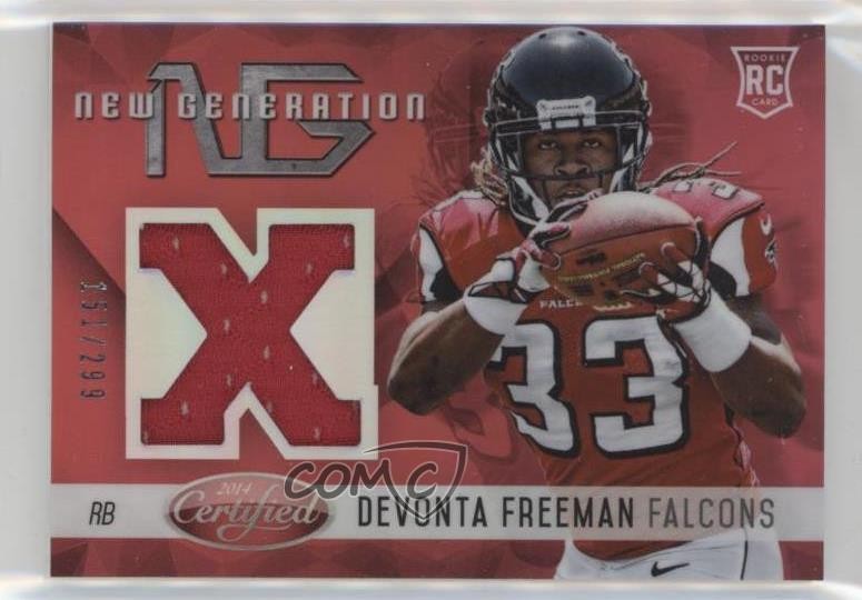 2014 Certified New Generation Mirror Materials Red Devonta Freeman Rookie RC 1q9
