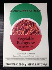 Ideal Protein Vegetable Bolognese Mix 1 Box 7 Servings BB 08/27 FREE SHIP