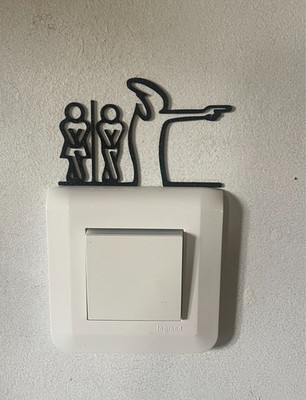 Dekoration Schalter La Ligne - Toilette - Wanddeko