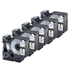5PK Replace For Dymo D1 53713 Labels White Labeling Tape 24mm LabelWriter 450D