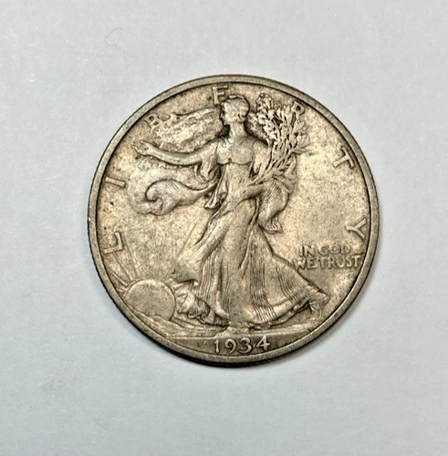 1934-S Walking Liberty Half Dollar XF+ with Hints of Luster