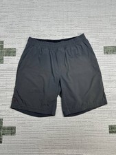 Rhone Mako Lined Shorts Mens Medium Gray Stretch Mid Rise Drawstring Outdoor