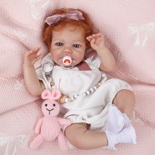 Realistic Reborn Baby Dolls Girl- 20 Inch Lifelike Newborn Dolls with Red Hai...