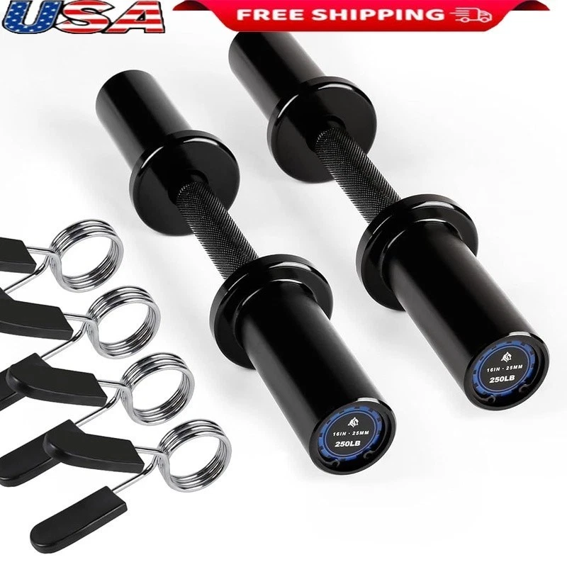 16" Loadable Dumbbell Adjustable Weight Training Gym Equipment W/ Textured Grip