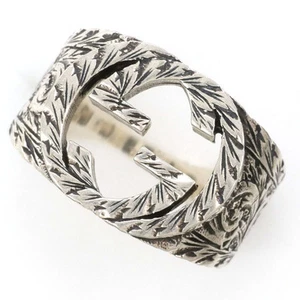 Bijoux GUCCI InterlockingG bague en argent 8,5 taille environ 10,8 g livraison gratuite occasion