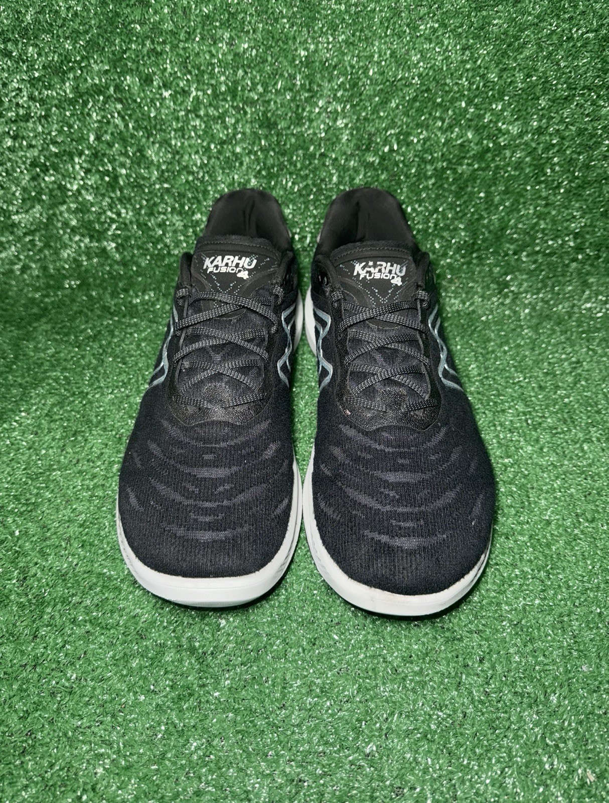 Karhu Fusion 4.0 Men Size 13 F101812 Black White Running Shoes Athletic Sneakers