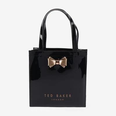 TED BAKER black Small Icon Bag tote uni work woman NEW