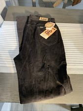 Vintage 70-80 Lee Straight Leg Ms Rider Corduroy Pants NOS NWT Union Label 18   