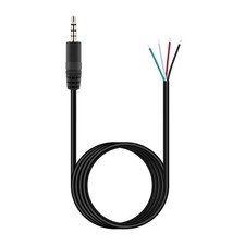 Fancasee 6FT 3.5mm 1/8" to Speaker Wire TRRS Stereo Male Plug to Bare Wire Pigta