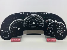 US Speedo Black Silverado/Sierra Gauge Face for Clusters 06-07 classic 1500 Gas