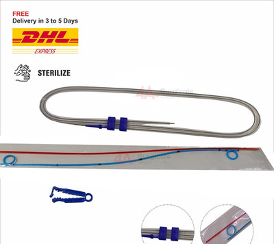 4A Double J Set with pusher, guidewire, clamp 6Fr /24cm 10 pieces