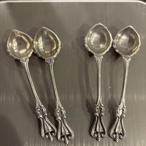 Antique TOWLE Old Colonial Sterling Silver Spoons LOT of 4 vintage ~ 3 1/2 Tiny
