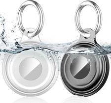  2 Pack Airtag Keychain for Air Tag Holder IPX8 Waterproof 360 Full Body