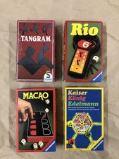 Sammlung 4x Mitbringspiele – Ravensburger & Schmidt – 40–50 Jahre alt, Klassiker