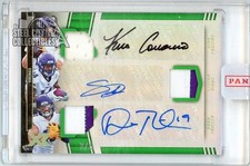 Cousins Stefon Diggs Adam Thielen 2018 XR Triple Patch Autograph Card TASMIN 3/5