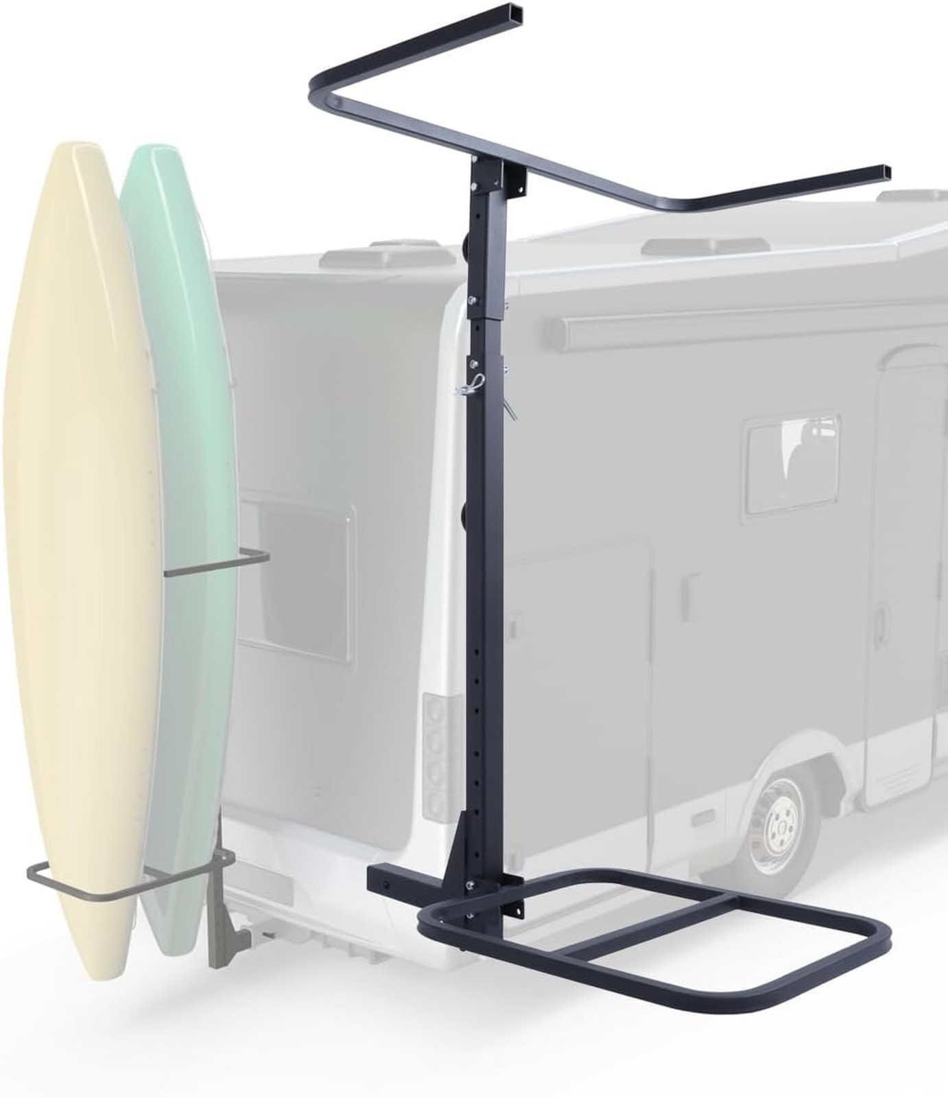 Rack For Rv Truck Suv Hitch-mounted Kayak Carrier Vertical S...