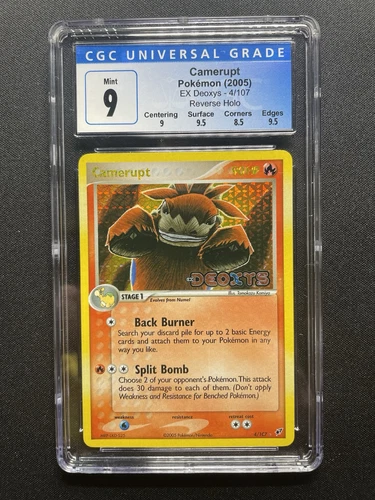 Camerupt 4/107 Reverse Holo EX Deoxys Stamped Pokemon CGC 9
