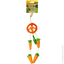 Veggie Rope And Straw Chew Hanging Dreamcatcher