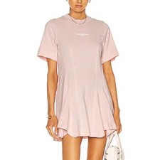 Stella McCartney Drape Stella Logo 2001 Dress Pale Pink Tennis Size 46/10-12