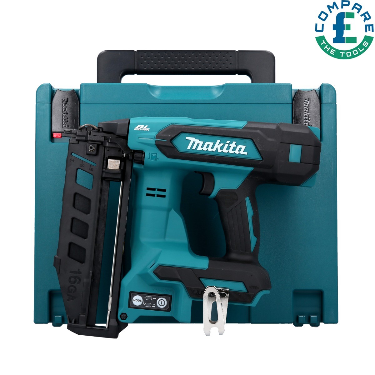 Makita DBN601ZJ LXT 18V Cordless Brushless 16Ga Straight Finish Nailer With Case