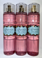 3 Sweet Song Bath  Body Works Fine Fragrance Mist 8 fl oz