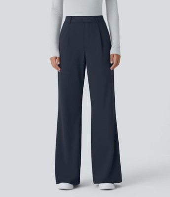 Halara Flex  DayStretch High Waisted Pocket Work Flare Trousers SMALL PETITE