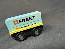 Playtime Express Wooden Railway Magnetic Toy Train Car, Fun, Colorful, EXC