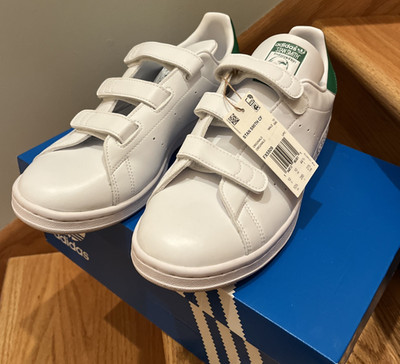 Adidas Stan Smith CF White / Green - Men s Size 10.5 - FX5509 - Hook and Loop