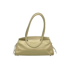 Staud Maude Beige Leather Shoulder Bag
