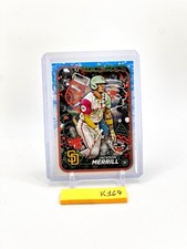 2024 Topps Holiday Light Necklace Candy Cane Bat #H160 Jackson Merrill Rookie