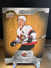 Brady Tkachuk 2023-24 Upper Deck Engrained Oak 001/349 #38 Ottawa Senators