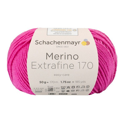 SCHACHENMAYR WOLLE MERINO EXTRAFINE 170 PINK 50g HANDSTRICKGARN 100g/12,98 