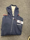 Lambretta Navy Blue  Hoodie Hooded Zip Up Jumper Jersey - Mens Size XL