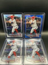 2025 Bowman Draft ETHAN PETRY Blue Parallel /150 and Refractor Chrome + 2 Base