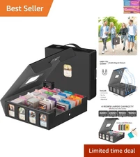 Water-Resistant 3200+ Card Storage Box – Magnetic Closure & Portable Handle