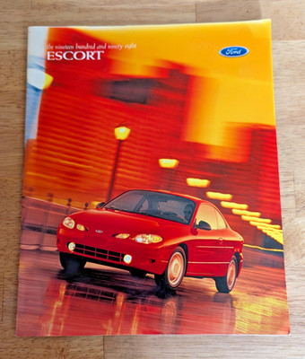 FORD Sales Brochure 1998 Escort & ZX2 Full Color Original Dealer Catalog