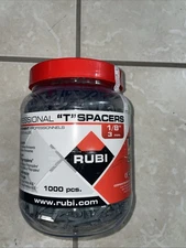 1/8" 3mm Tile Spacers, Rubi "T" Spacers (1,000 Pack) 1/8" 3mm Joint Spacers